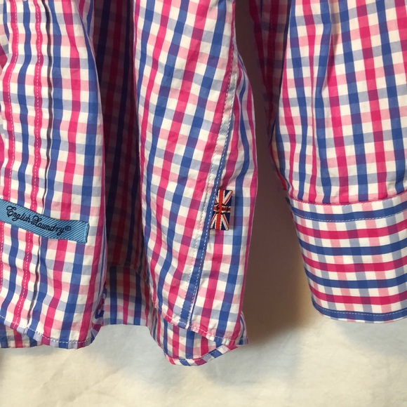 ENGLISH LAUNDRY Button Shirt checker 15 1/2 34/35 - Picture 5 of 8